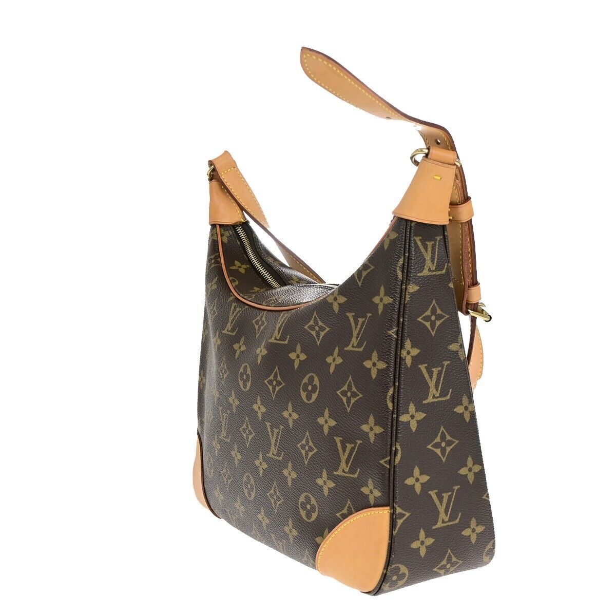 LOUIS VUITTON Boulogne 30 Shoulder Bag Monogram Leather Brown M51265 41EB469