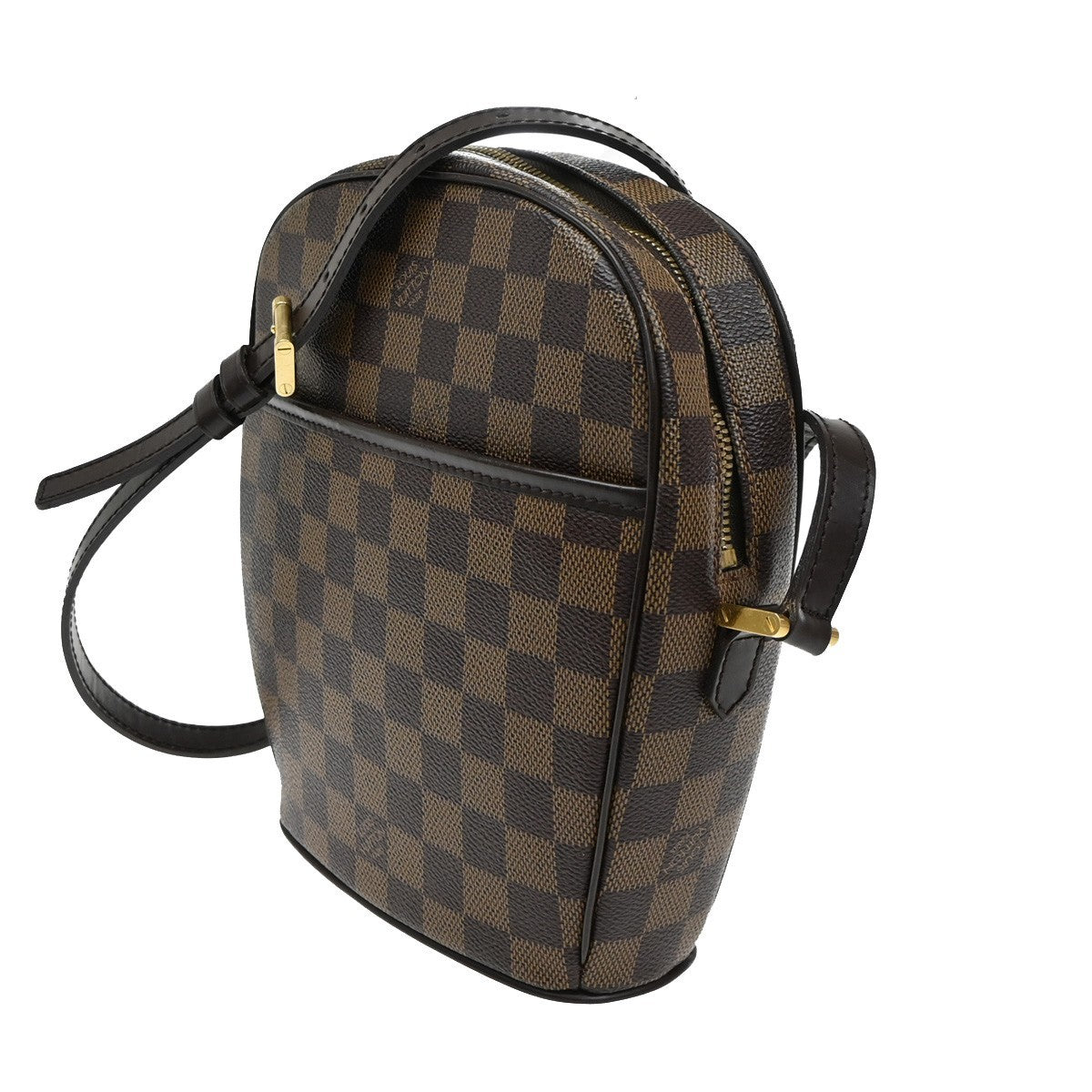LOUIS VUITTON Ipanema PM Shoulder Bag Damier Ebene Leather Brown N51294 21KB771