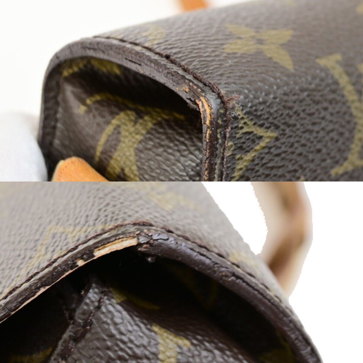 LOUIS VUITTON Mini Saint Cloud Shoulder Bag Monogram Leather BN M51244 65FB334