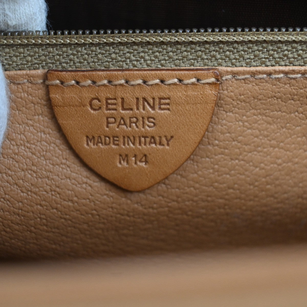 CELINE Logo Macadam Pattern Shoulder Bag PVC Leather Brown GHW Italy 35CA072