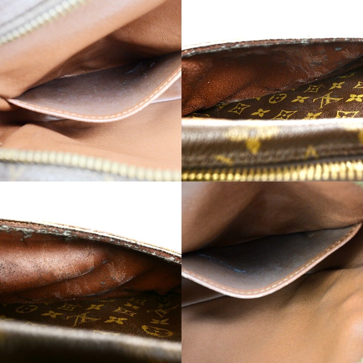 LOUIS VUITTON Compiegne 28 Clutch Bag Monogram Leather Brown GHW M51845 68FB193