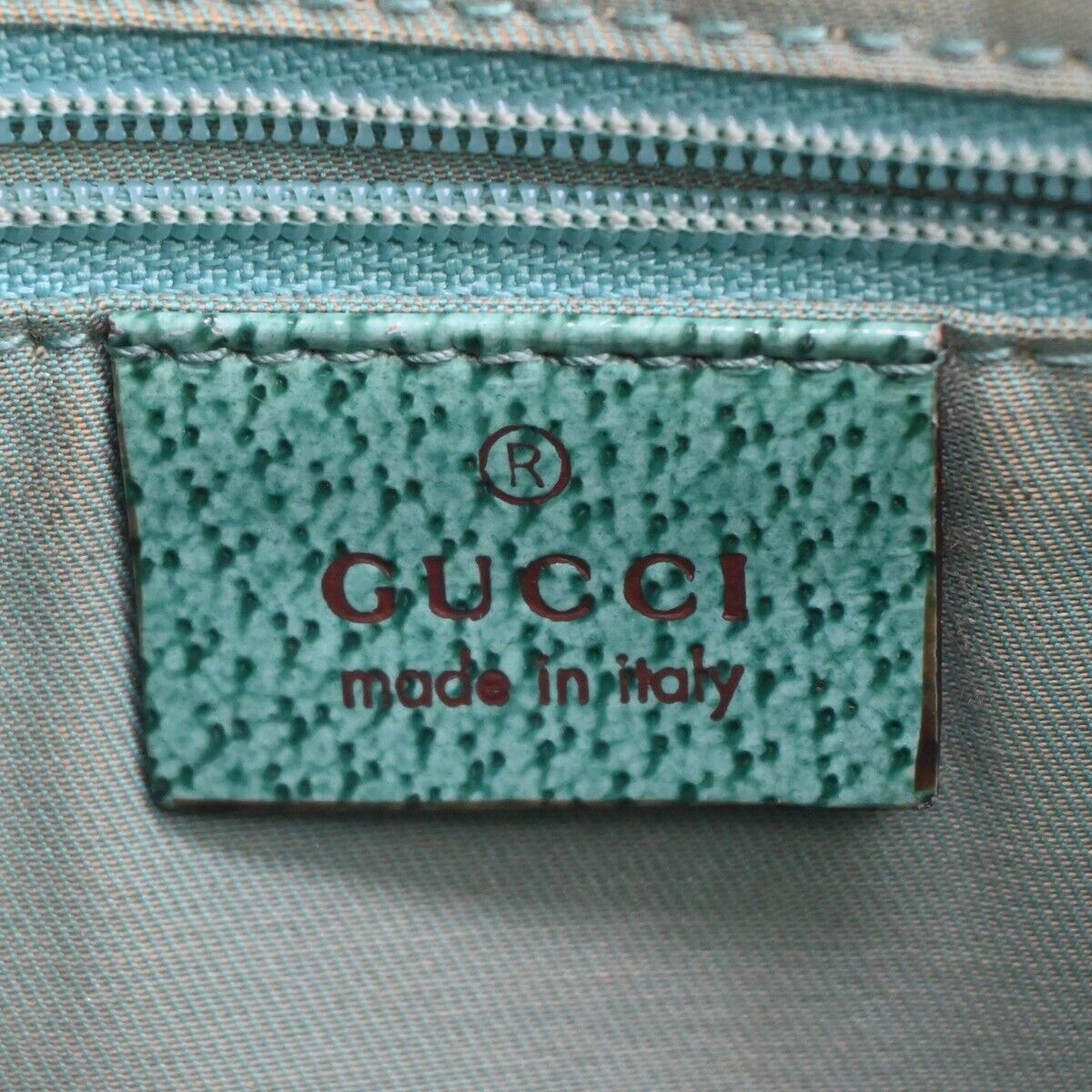 GUCCI Logo GG Pattern Crossbody Shoulder Bag Canvas Leather Beige Green 67EA104