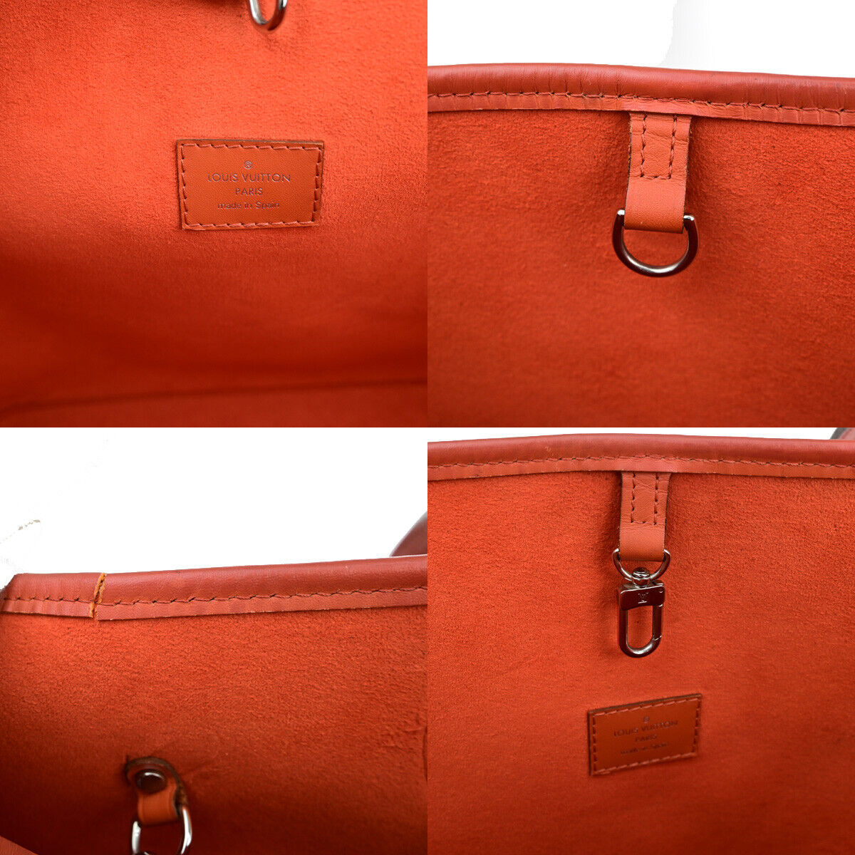 LOUIS VUITTON Neverfull MM Shoulder Tote Bag Epi Leather Orange M40884 99YG012