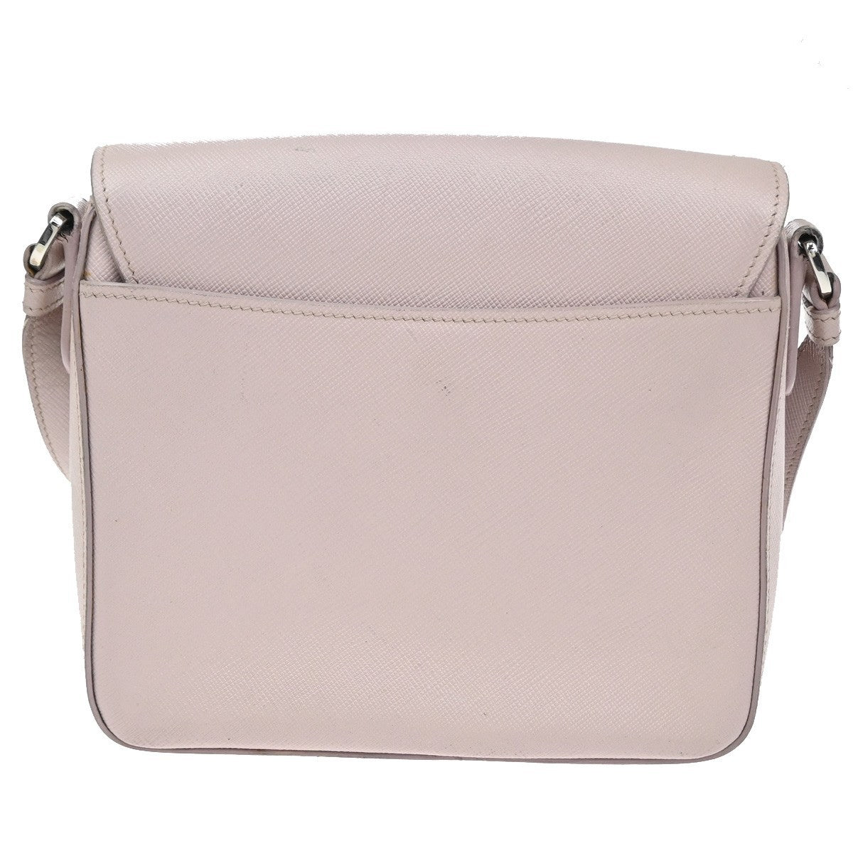 PRADA Logo Lux Sound Mini Shoulder Bag Saffiano Leather Pink SHW Italy 76YH990