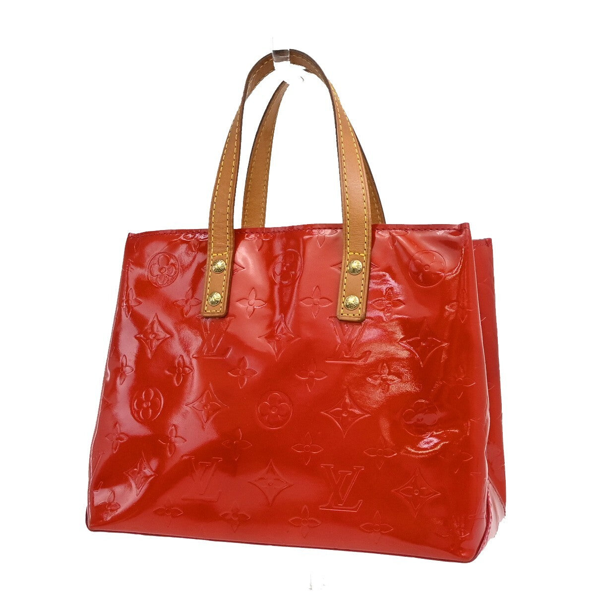LOUIS VUITTON Read PM Hand Bag Monogram Vernis Patent Leather Red M91088 86FB595