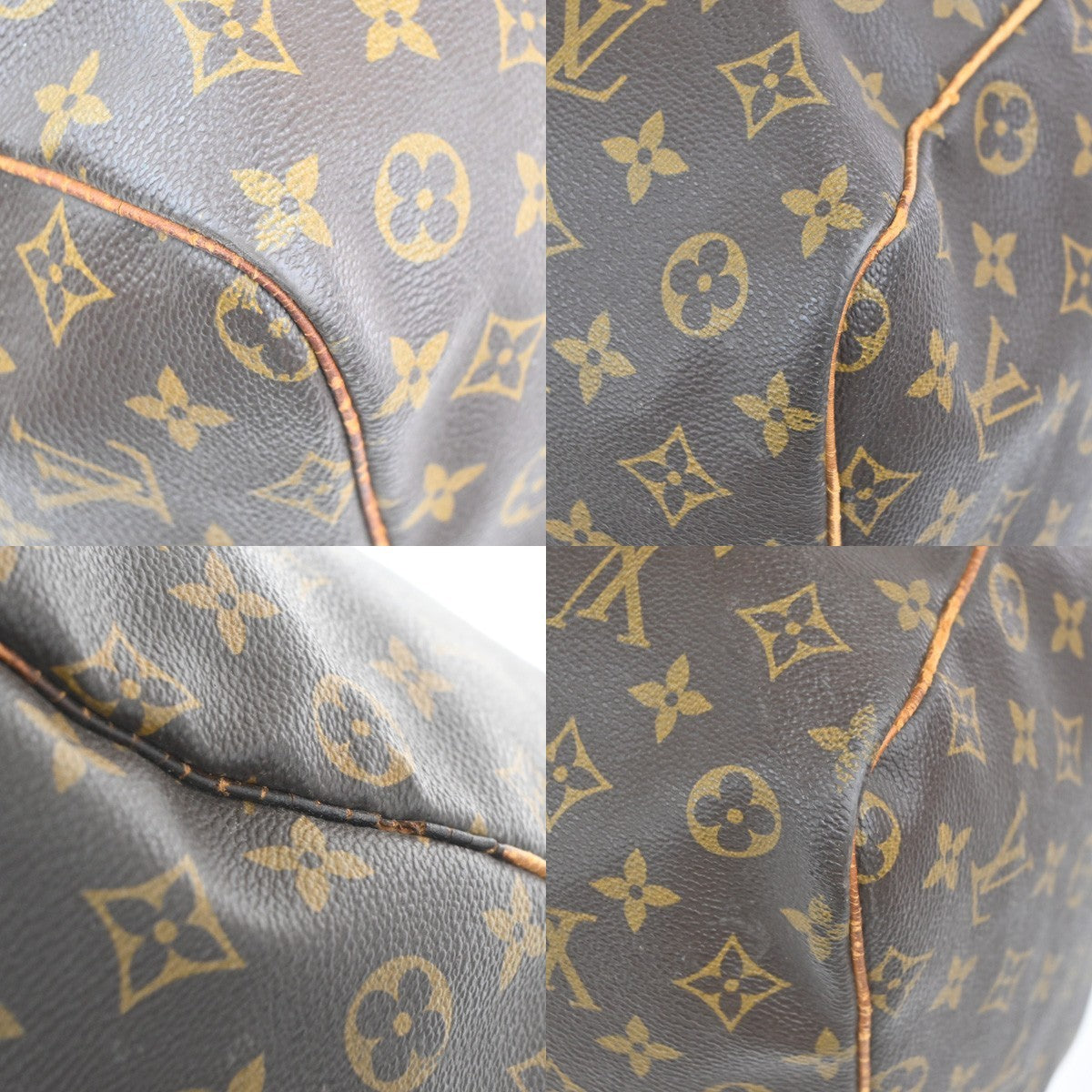 LOUIS VUITTON Keepall 60 Travel Hand Bag Monogram Leather Brown M41422 70YH864