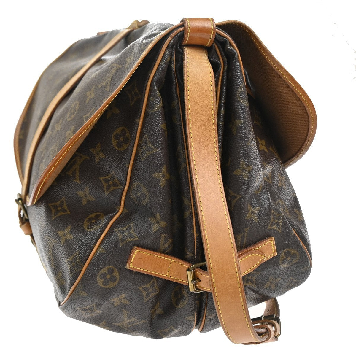 LOUIS VUITTON Saumur 35 Shoulder Bag Monogram Leather BN France M42254 72KC960