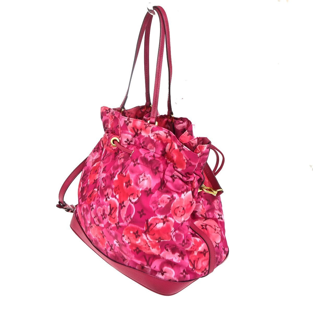 LOUIS VUITTON Noeful MM Drawstring Shoulder Bag Nylon Leather PK M94313 53TA474