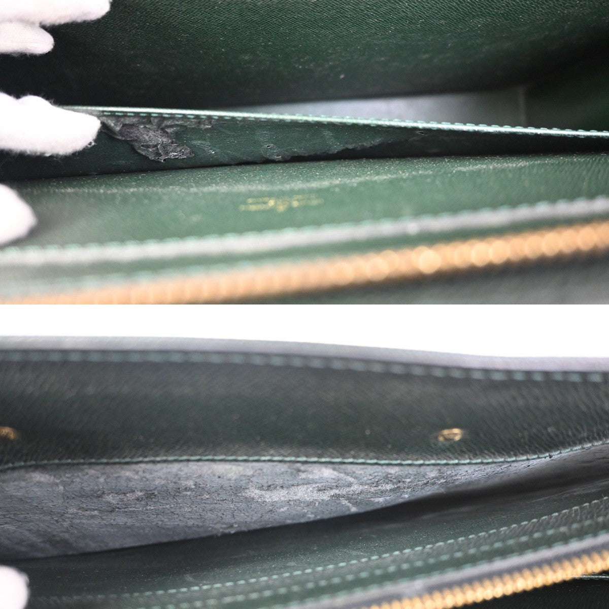 LOUIS VUITTON Porte Documents Lozan Briefcase Hand Bag Taiga M30054 04ZA369