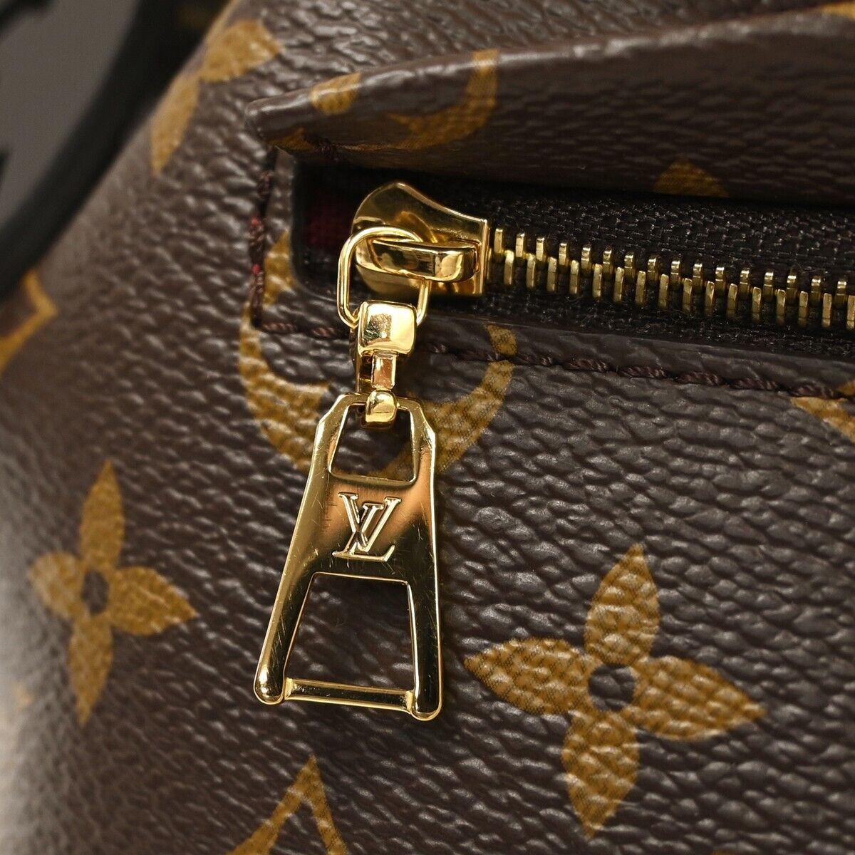 LOUIS VUITTON Montsouris PM Backpack Bag Monogram Leather Brown M45515 321RH692