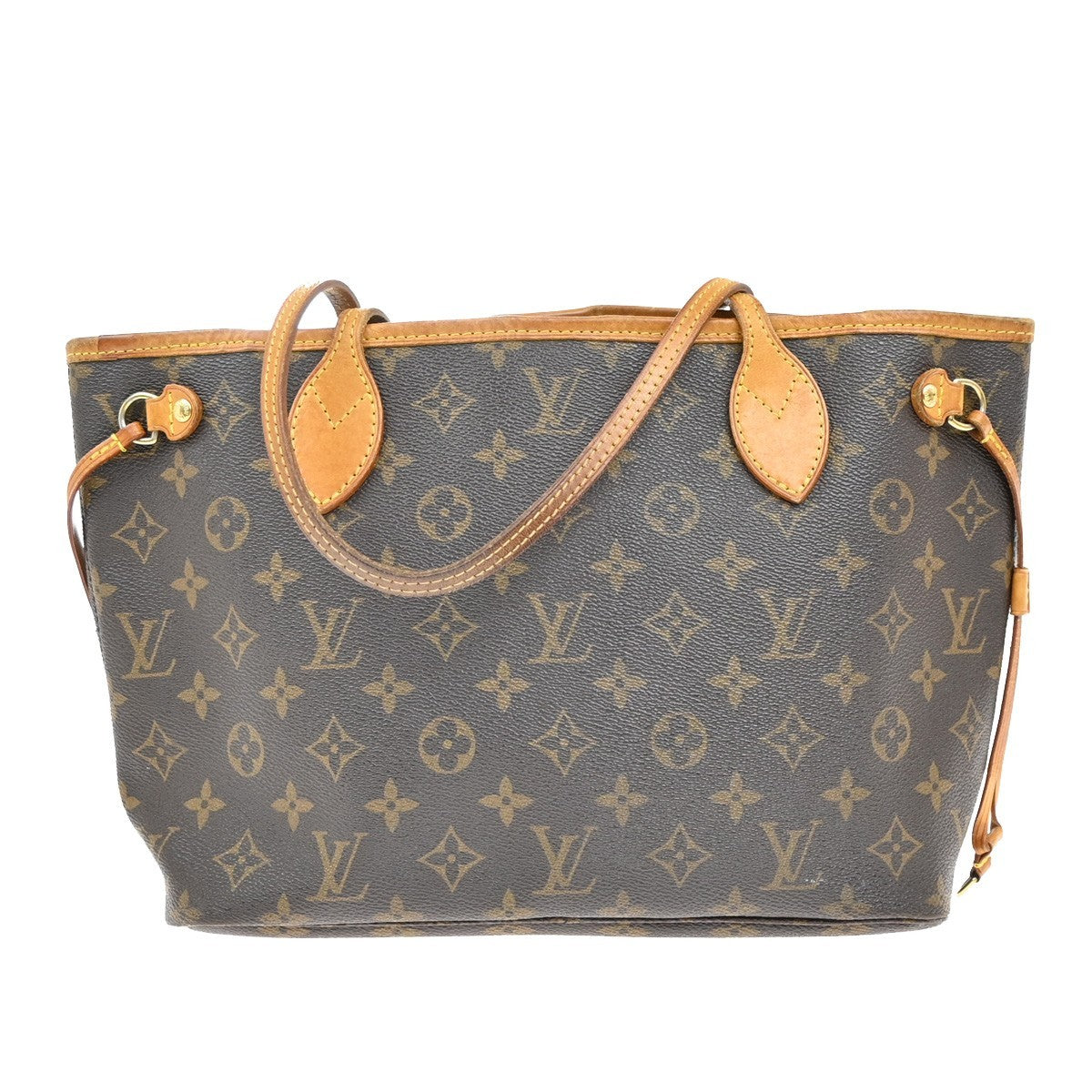 LOUIS VUITTON Neverfull PM Shoulder Tote Bag Monogram Leather BN M40155 97KB302