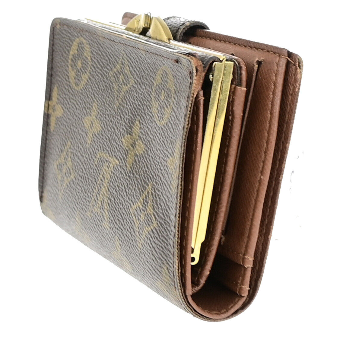 LOUIS VUITTON Porte Monnaie Viennois Bifold Wallet Monogram Brown M61663 07YE843