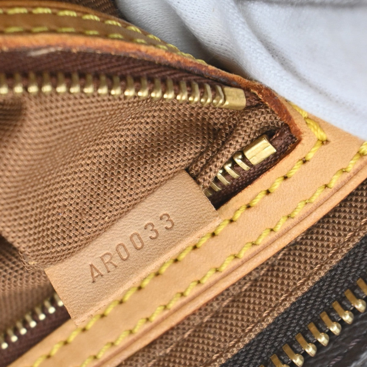 LOUIS VUITTON Logo Trotteur Shoulder Bag Monogram Leather Brown M51240 79YJ146