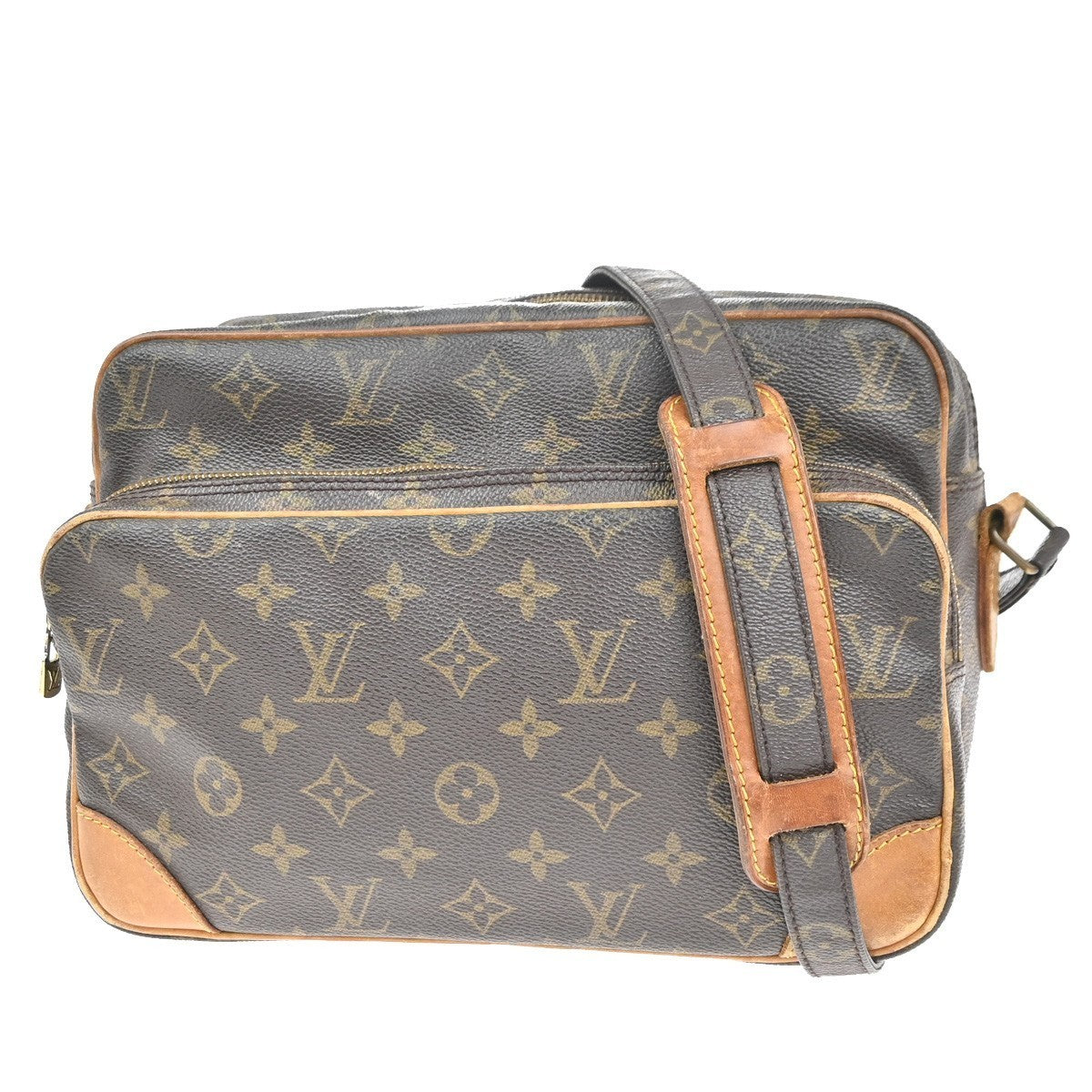 LOUIS VUITTON Nile Crossbody Shoulder Bag Monogram Leather Brown M45244 83MA235