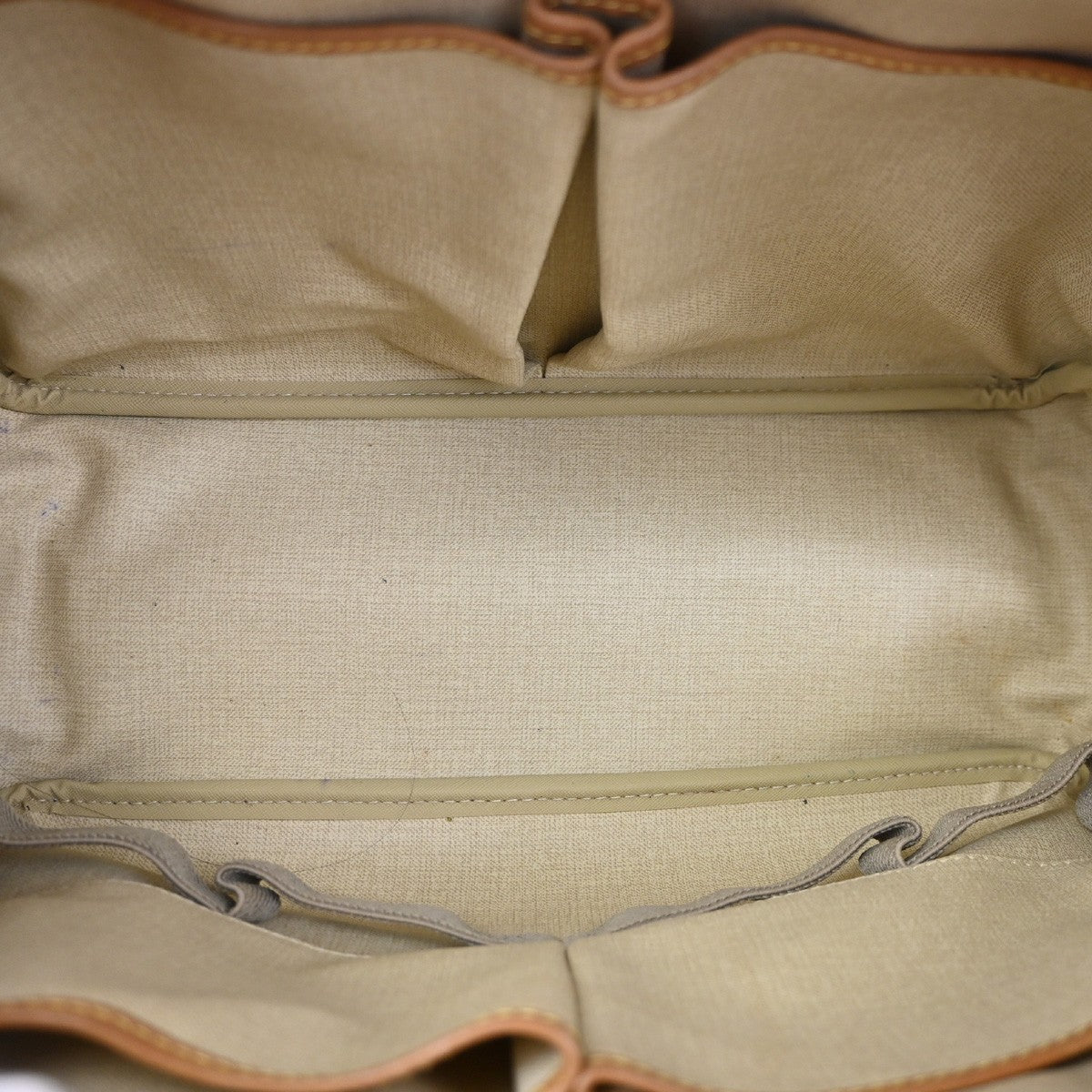 LOUIS VUITTON LV Logo Deauville Hand Bag Monogram Leather Brown M47270 70KD014