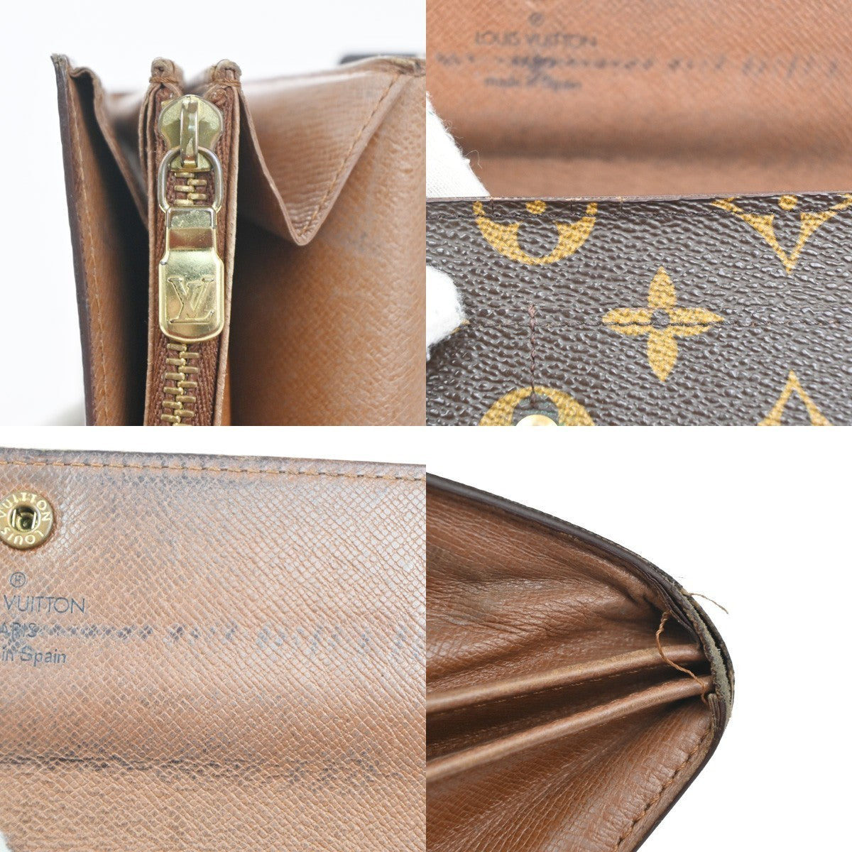 LOUIS VUITTON Porte Monnaie Credit Long Bifold Wallet Monogram BN M61725 09KC256