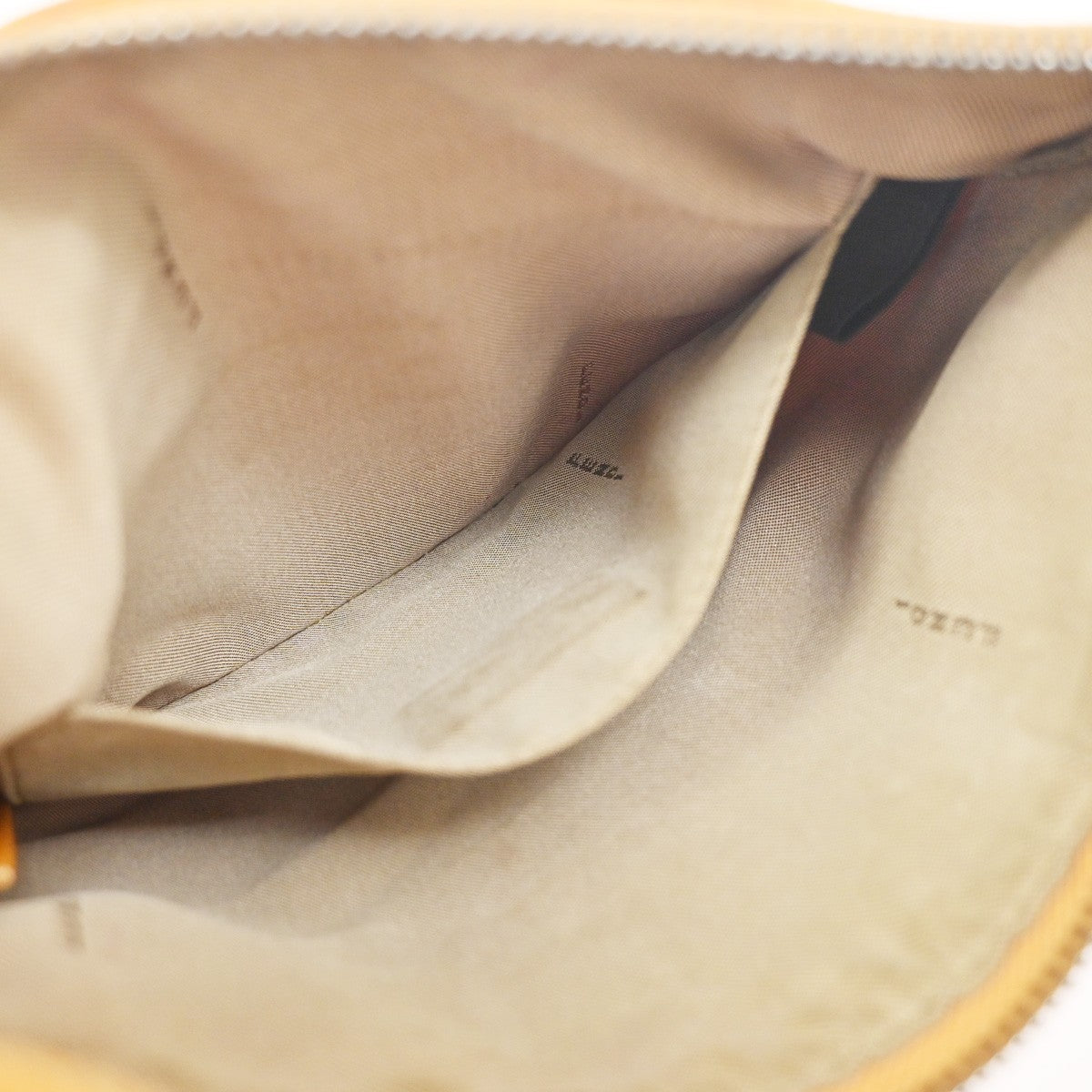 FENDI Zucchino Mini Crossbody Shoulder Bag Canvas Leather Orange Italy 62YH981