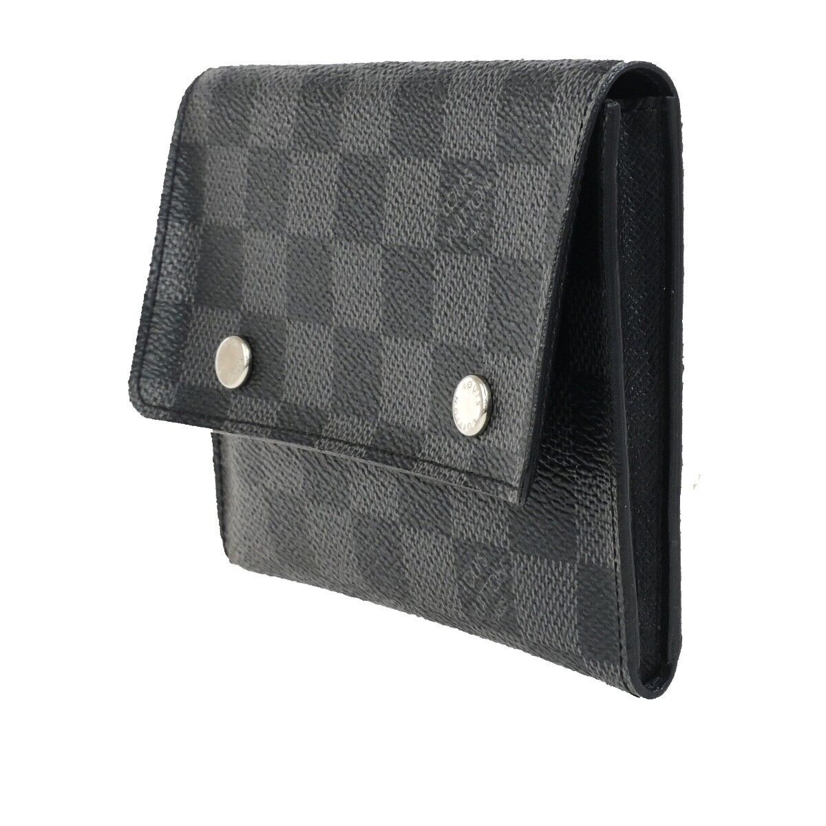 LOUIS VUITTON Compact Modulable Wallet Damier Graphite Black N63083 76KA442