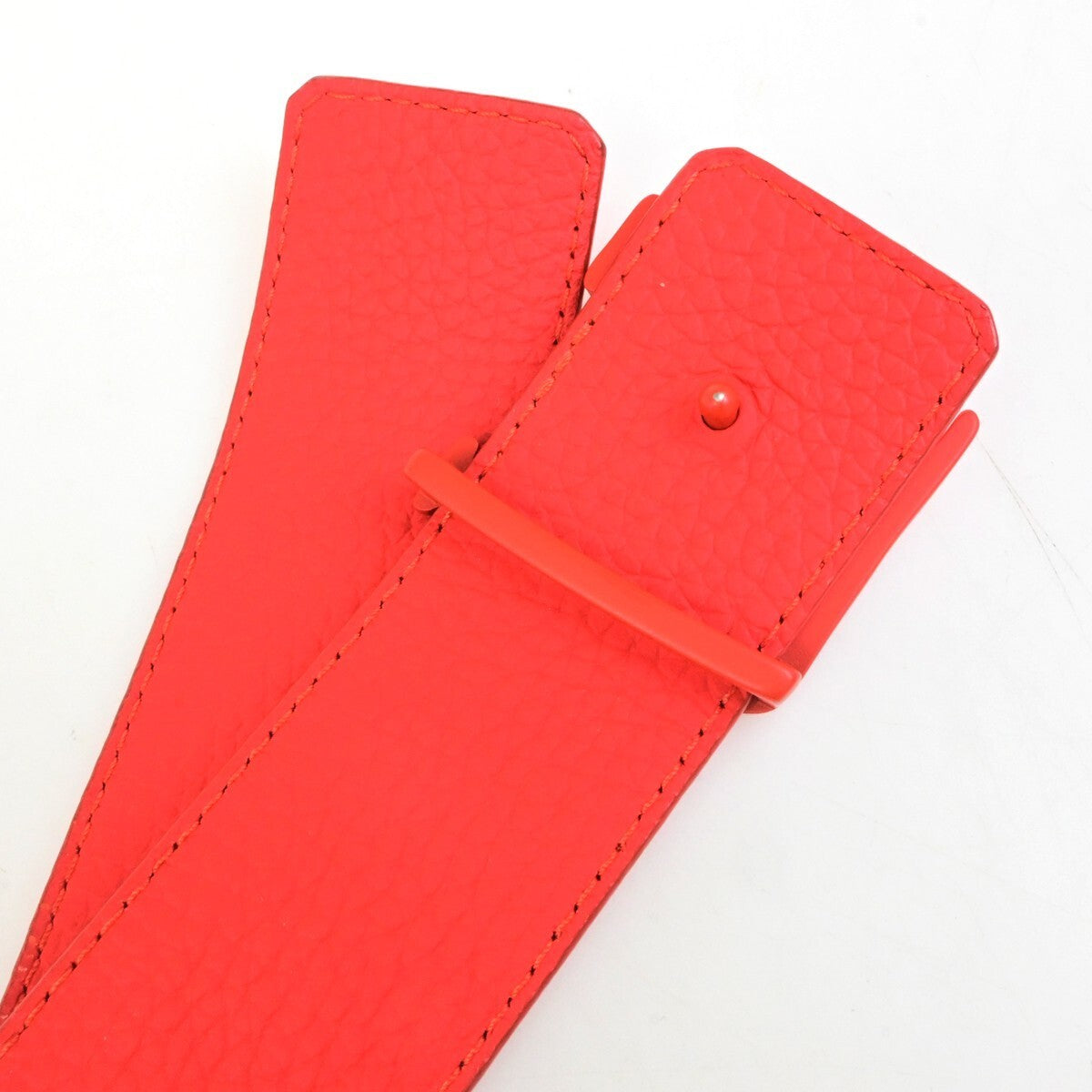 LOUIS VUITTON Ceinture LV Shape Belt  98/38 Taurillon Leather Red MP238 89RL093