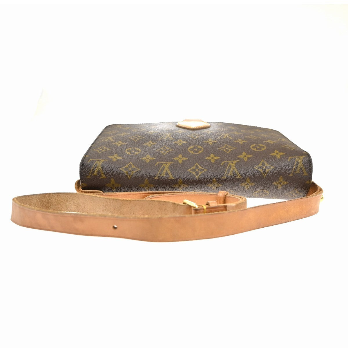 LOUIS VUITTON Cartouchiere GM Shoulder Bag Monogram Leather Brown M51252 39KC446