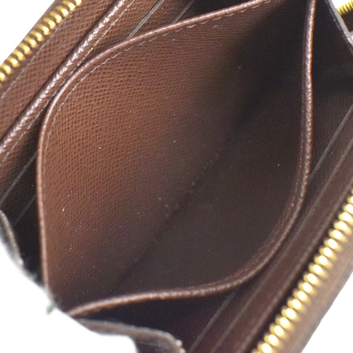 LOUIS VUITTON Zippy Coin Purse Wallet Bifold Damier Ebene Leather N63070 32RC362