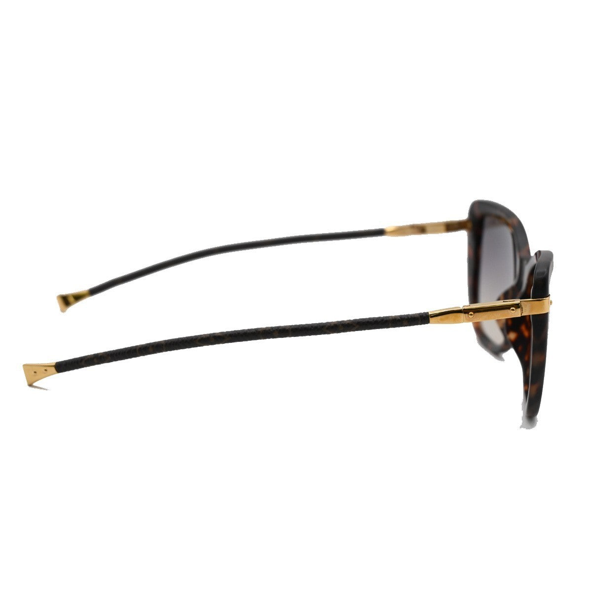 LOUIS VUITTON Charlotte SunGlasses Eye Wear Metal Plastic Gold BN Z0629E 37RL593