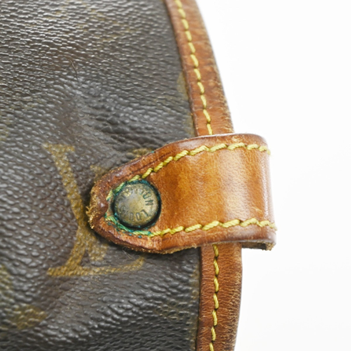 LOUIS VUITTON Logo Saumur 30 Shoulder Bag Monogram Leather Brown M42256 65MA627
