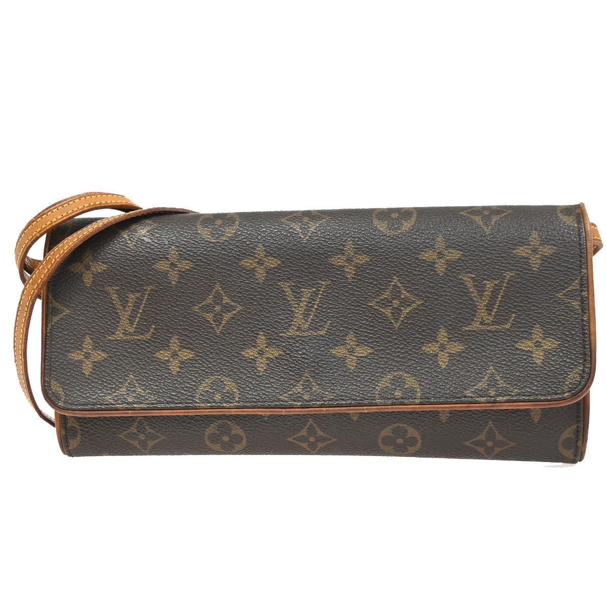 LOUIS VUITTON Pochette Twin GM 2Way Shoulder Bag Monogram Brown M51852 34CA815
