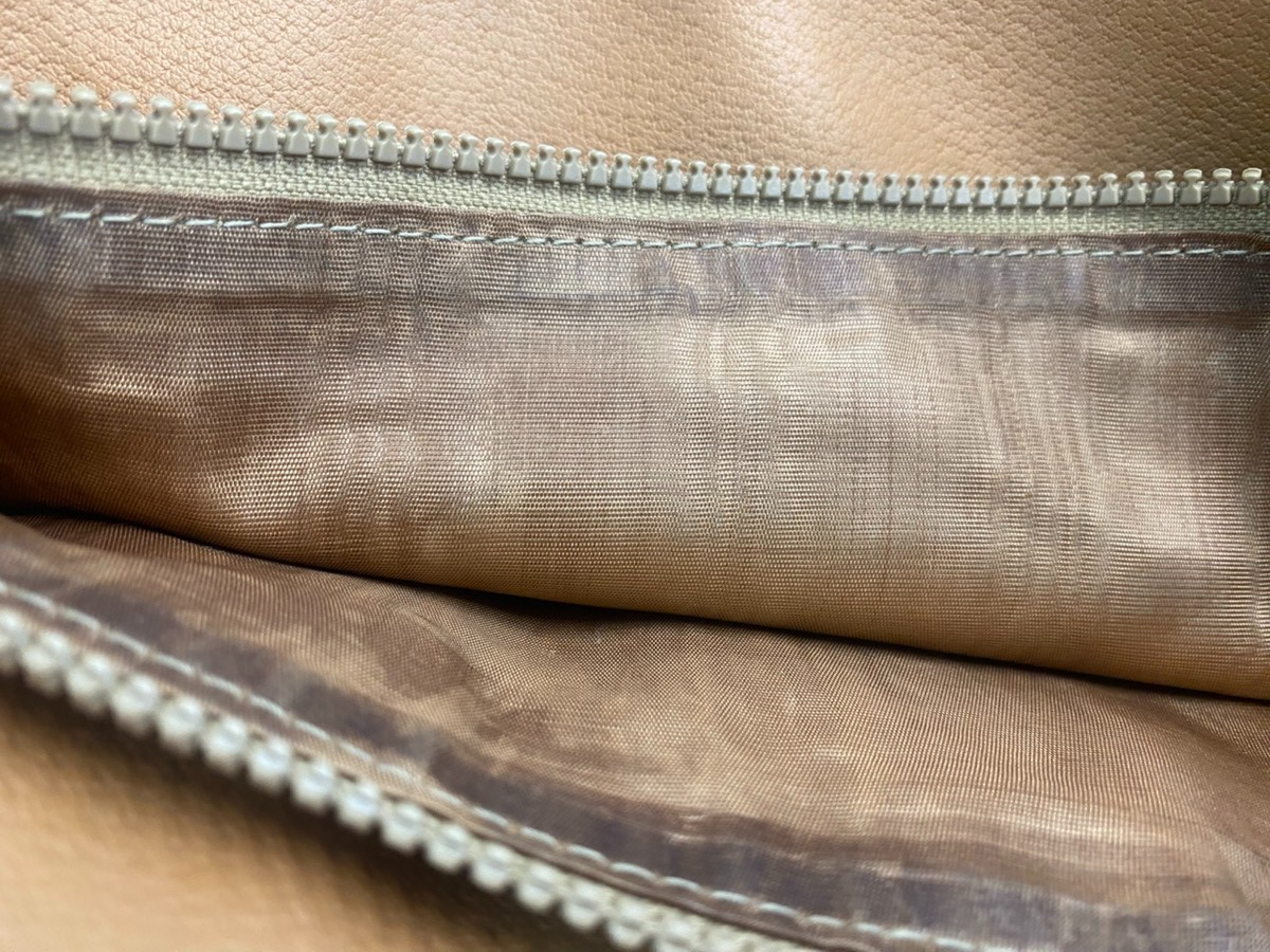 CELINE Logo Macadam Pattern Shoulder Bag PVC Leather Brown GHW Italy 35ZA281