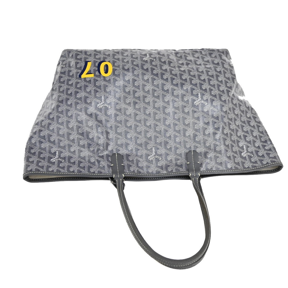 GOYARD Saint Louis PM Marquage  Shoulder Tote Bag Pouch Gray Canvas 640RL920