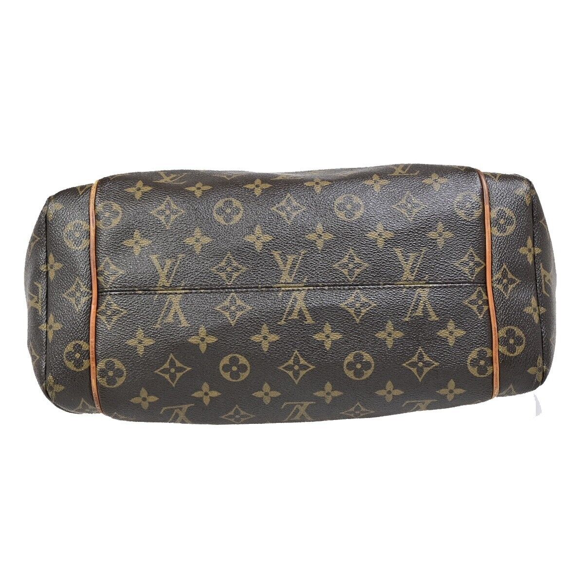 LOUIS VUITTON Logo Totally MM Shoulder Bag Monogram Leather Brown M56689 13EB358