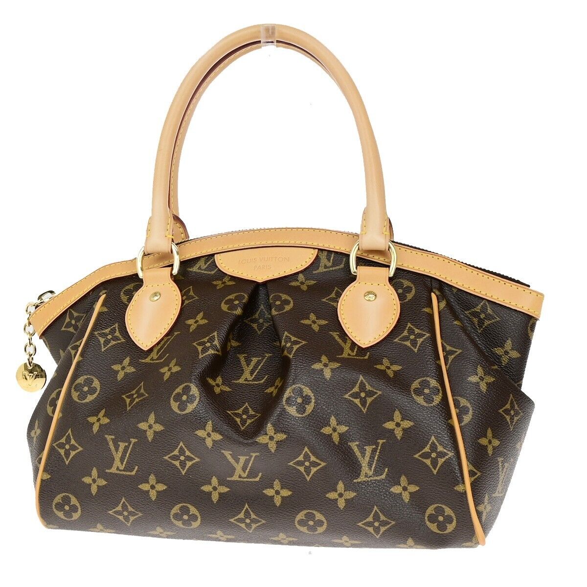 LOUIS VUITTON Tivoli PM Hand Bag Monogram Leather Brown France M40143 667RK709