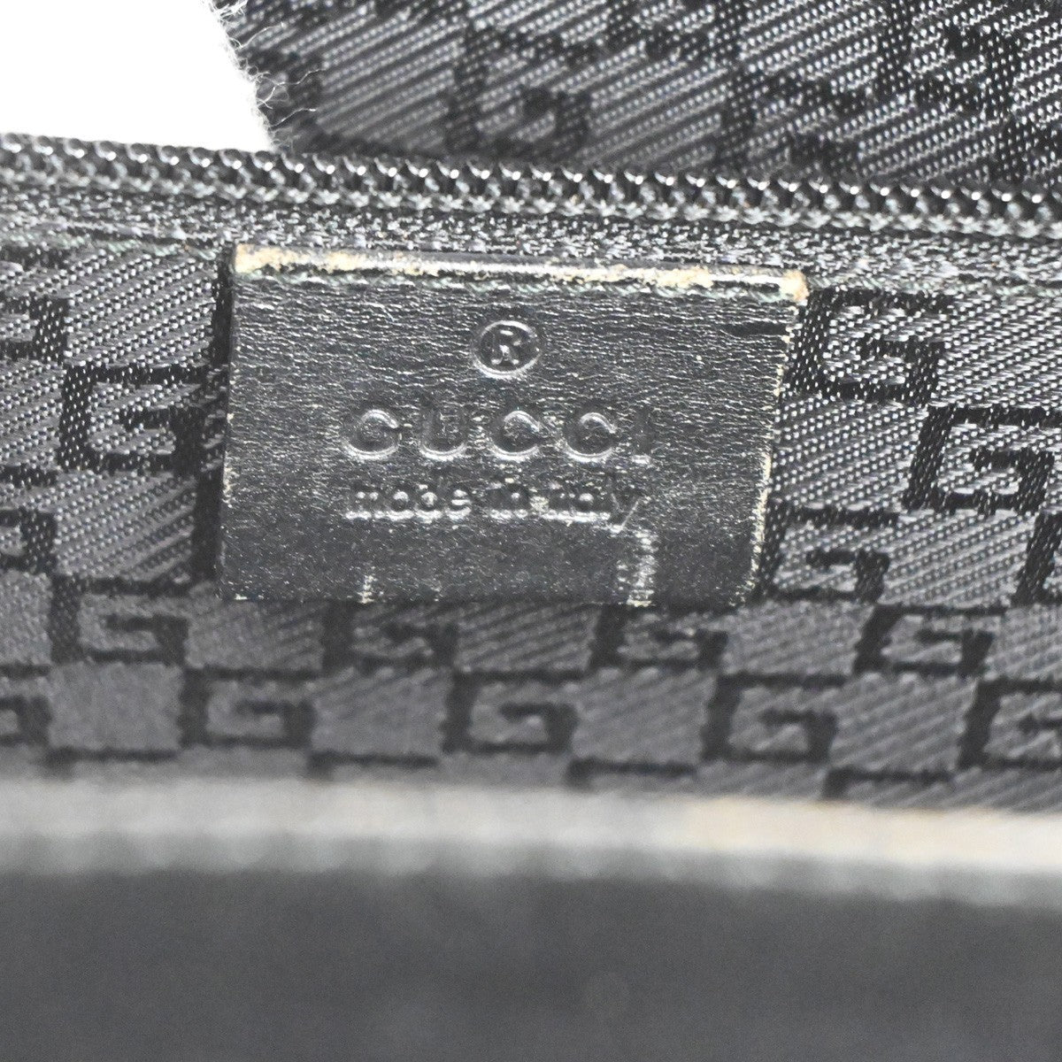 GUCCI LOGO  Top Handle Business Hand Bag Leather Black SHW Italy 09TA421