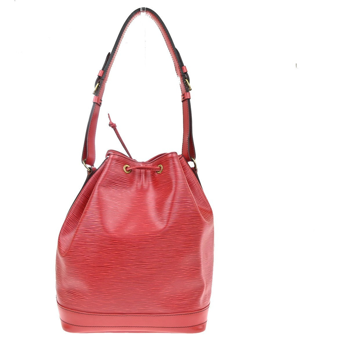 LOUIS VUITTON Noe Drawstring Shoulder Bag Epi Leather Red France M44007 32KD029
