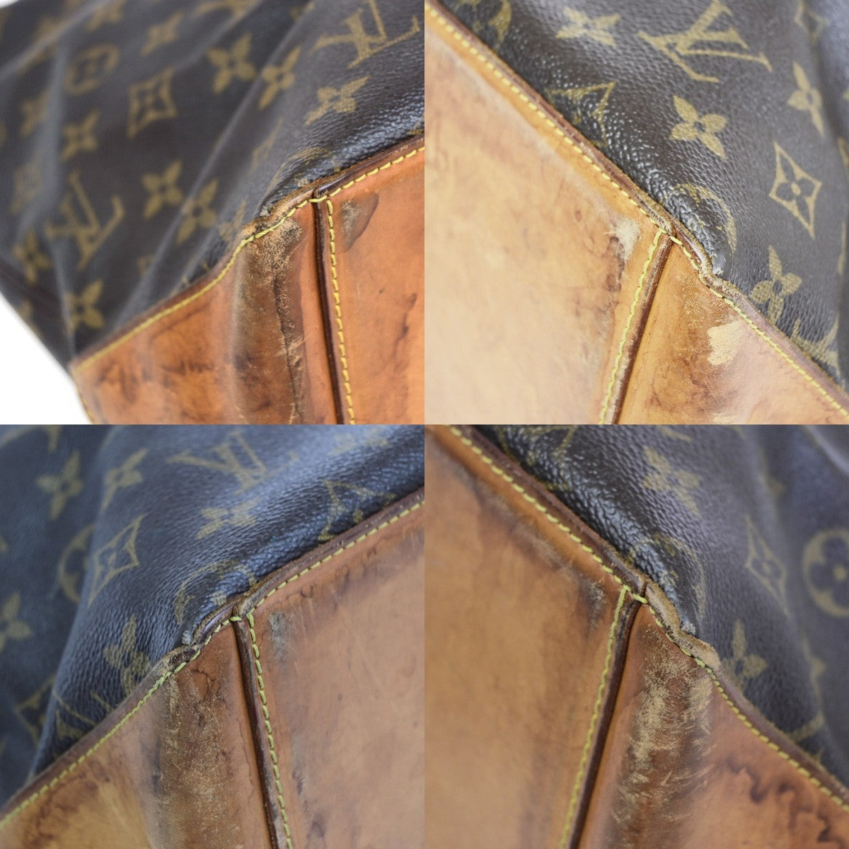 LOUIS VUITTON Cabas Mezzo Shoulder Bag Monogram Leather Brown M51151 34CB044