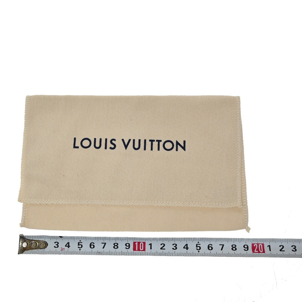 LOUIS VUITTON Logo 10 Set Dust Bag Drawstring Canvas Cotton Beige Brown 03KB501