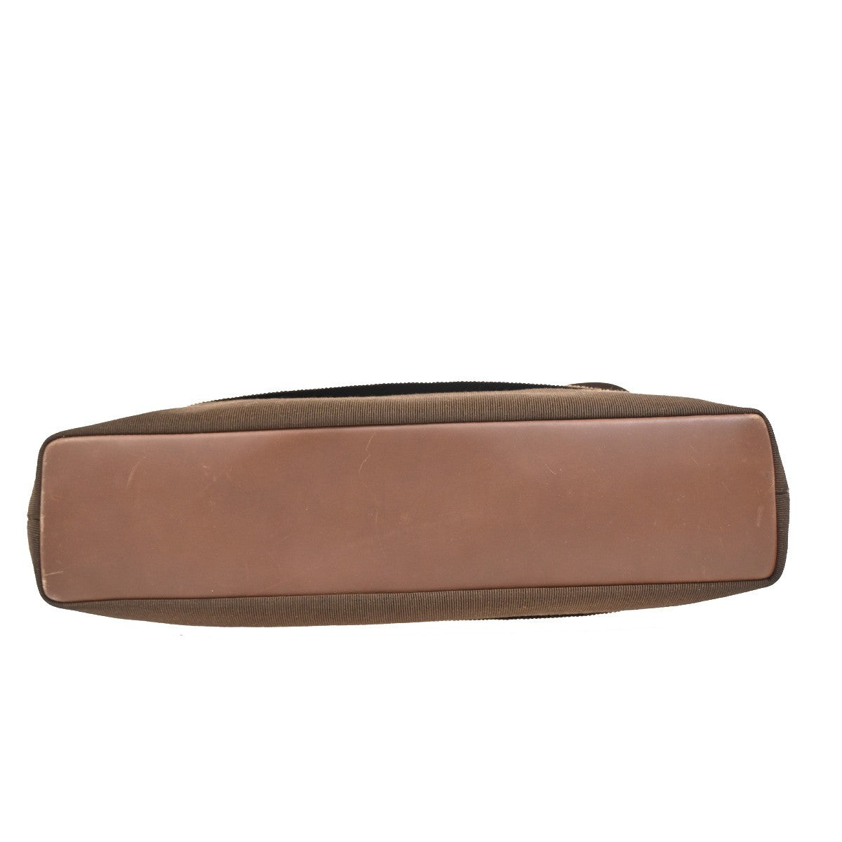 SALVATORE FERRAGAMO Vara Shoulder Bag Canvas Leather Brown GHW Italy 02DA232