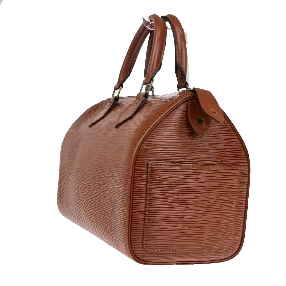 LOUIS VUITTON LV Logo Speedy 25 Travel Hand Bag Epi Leather Brown M43013 85SJ271