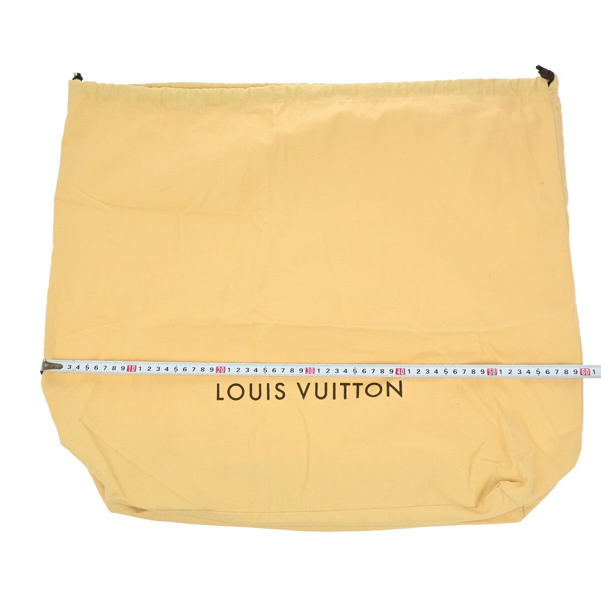 LOUIS VUITTON Logo 10 Set Dust Bag Drawstring Canvas Cotton Beige Brown 09EE146