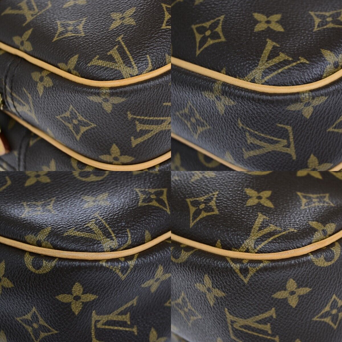 LOUIS VUITTON Reporter PM Crossbody Shoulder Bag Monogram Leather M45254 95EB829