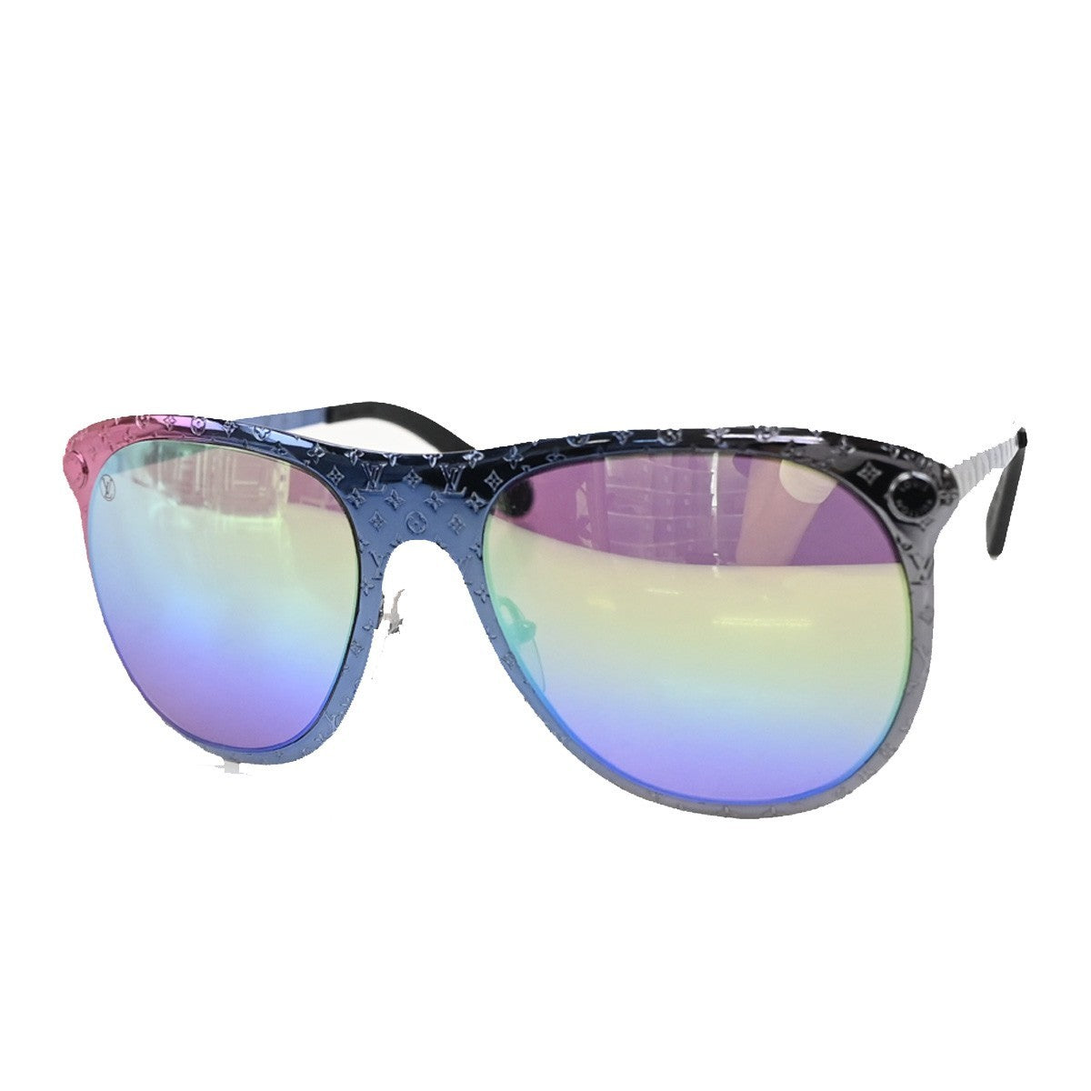 LOUIS VUITTON Monogram Vertigo Sunglasses Plastic Metal Z0965U Multi 30RL210