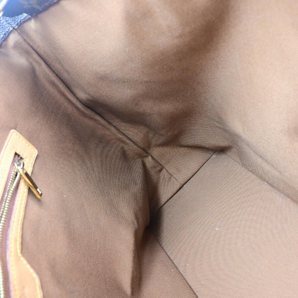 LOUIS VUITTON Cabas Mezzo Shoulder Bag Monogram Leather Brown M51151 13EB141