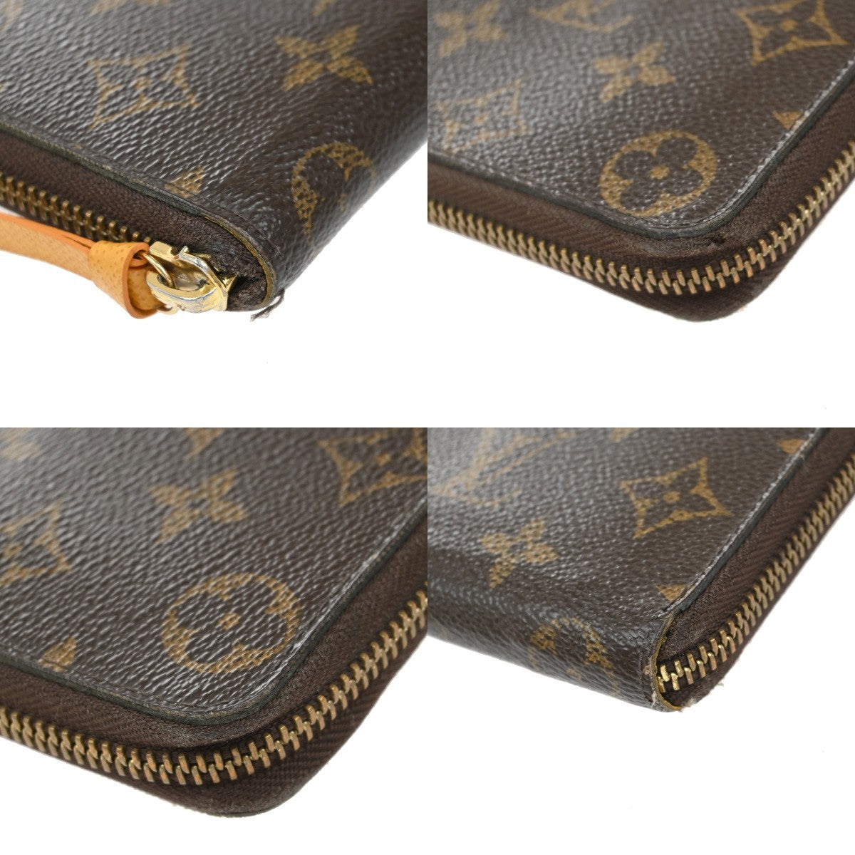 LOUIS VUITTON Portefeuille Clemence Long Wallet Monogram Brown M60744 83KB371