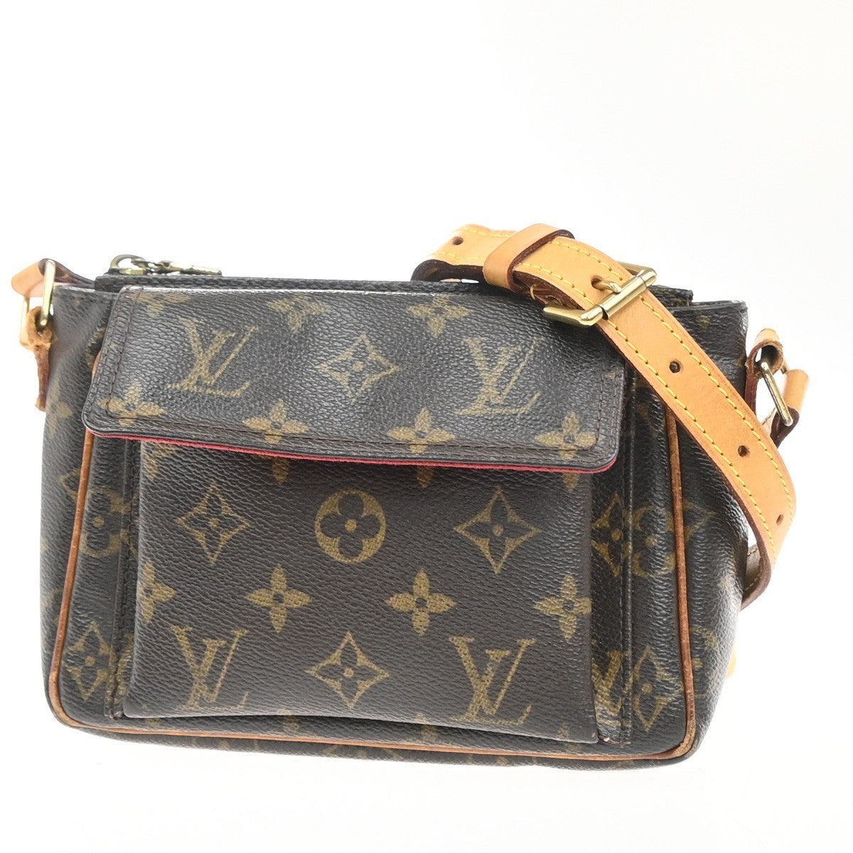 LOUIS VUITTON Viva Cite PM Shoulder Bag Monogram Leather Brown M51165 18KC701