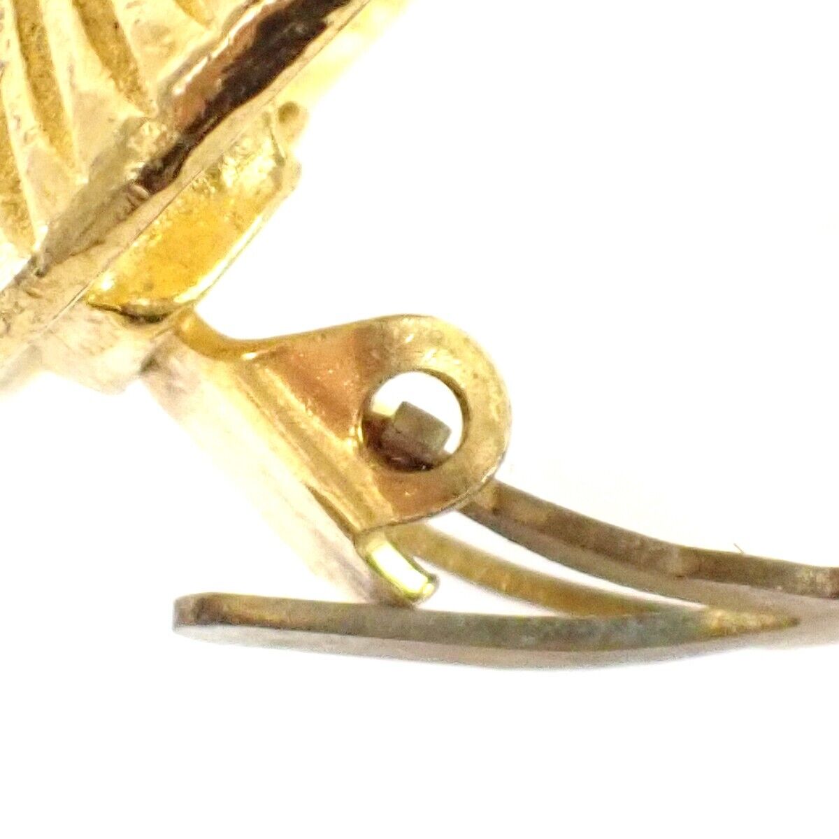 CHANEL CC Imitation Pearl Round Button Earrings Clip-On GHW Vintage 67RJ015