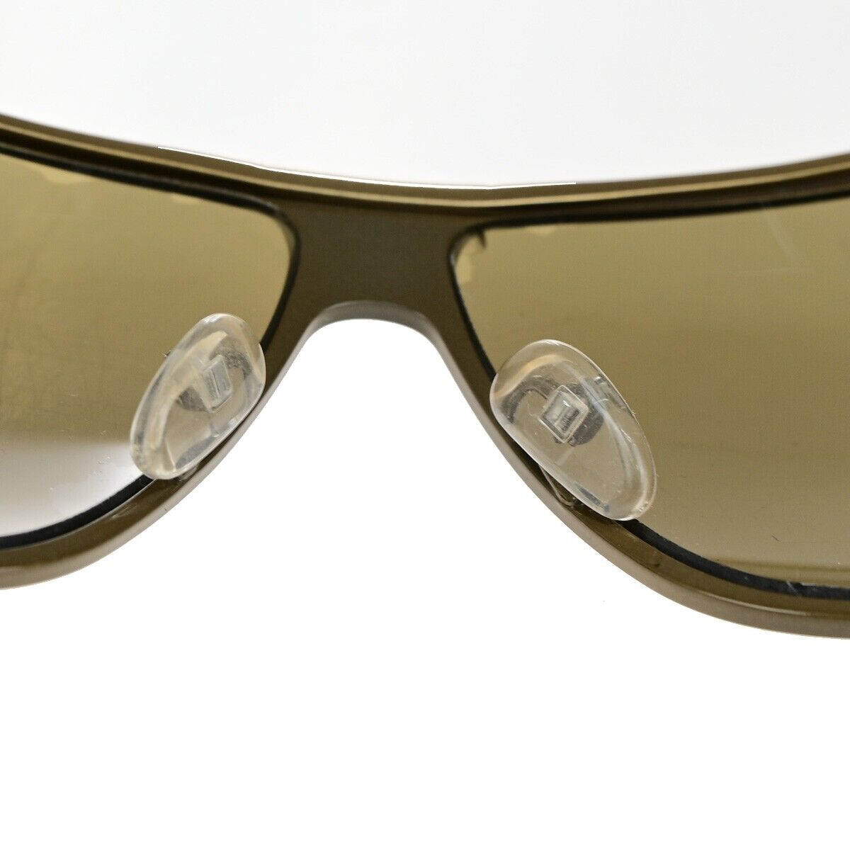 BOTTEGA VENETA Logo Sunglasses BV 22/S Metal Plastic Brown Gold Italy 02KA492