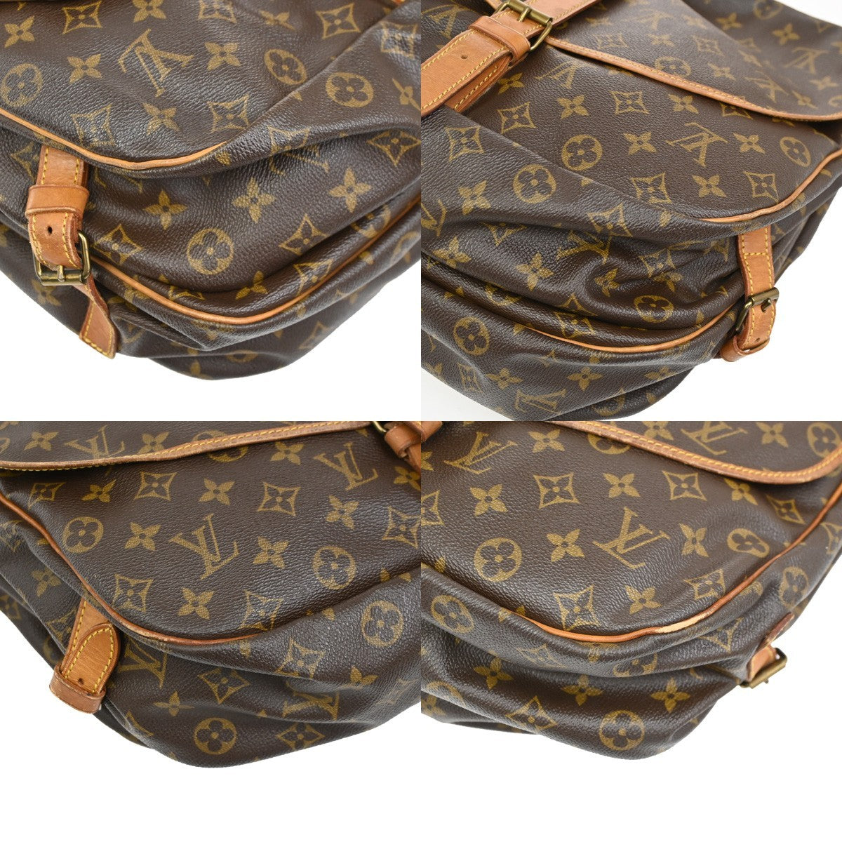 LOUIS VUITTON Saumur 35 Shoulder Bag Monogram Leather BN France M42254 70DA212