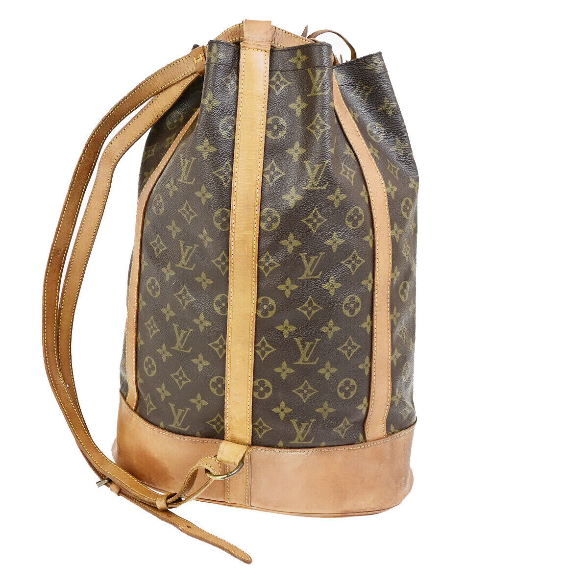 LOUIS VUITTON LV Randonnee GM Shoulder Bag Monogram Leather Brown M42244 30YG634
