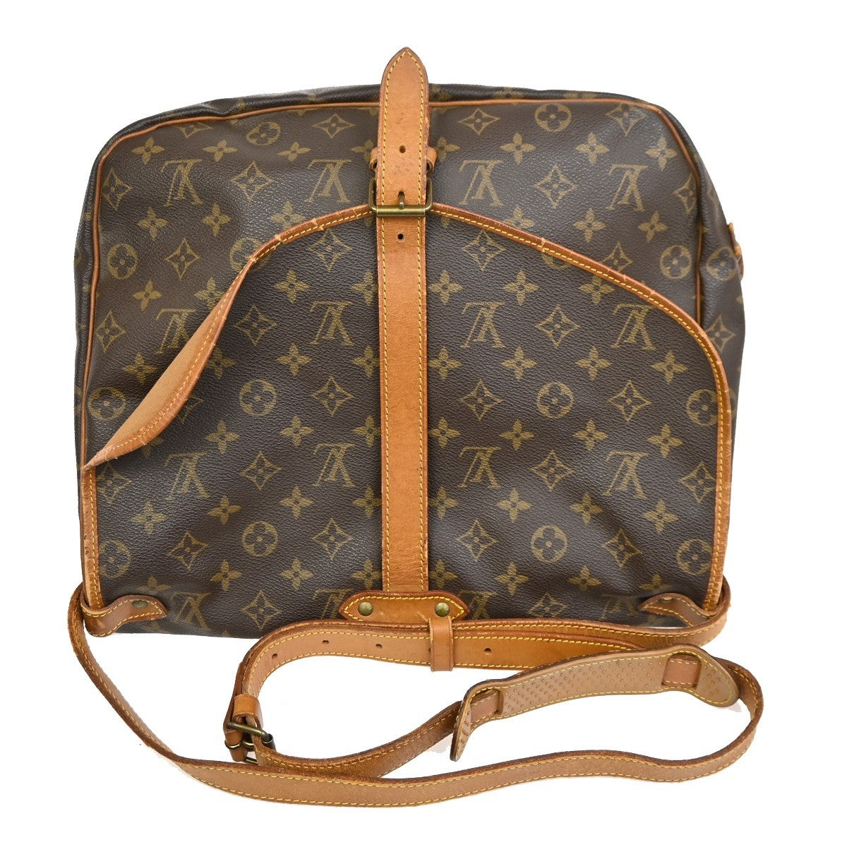 LOUIS VUITTON Saumur 35 Shoulder Bag Monogram Leather BN France M42254 83TA268