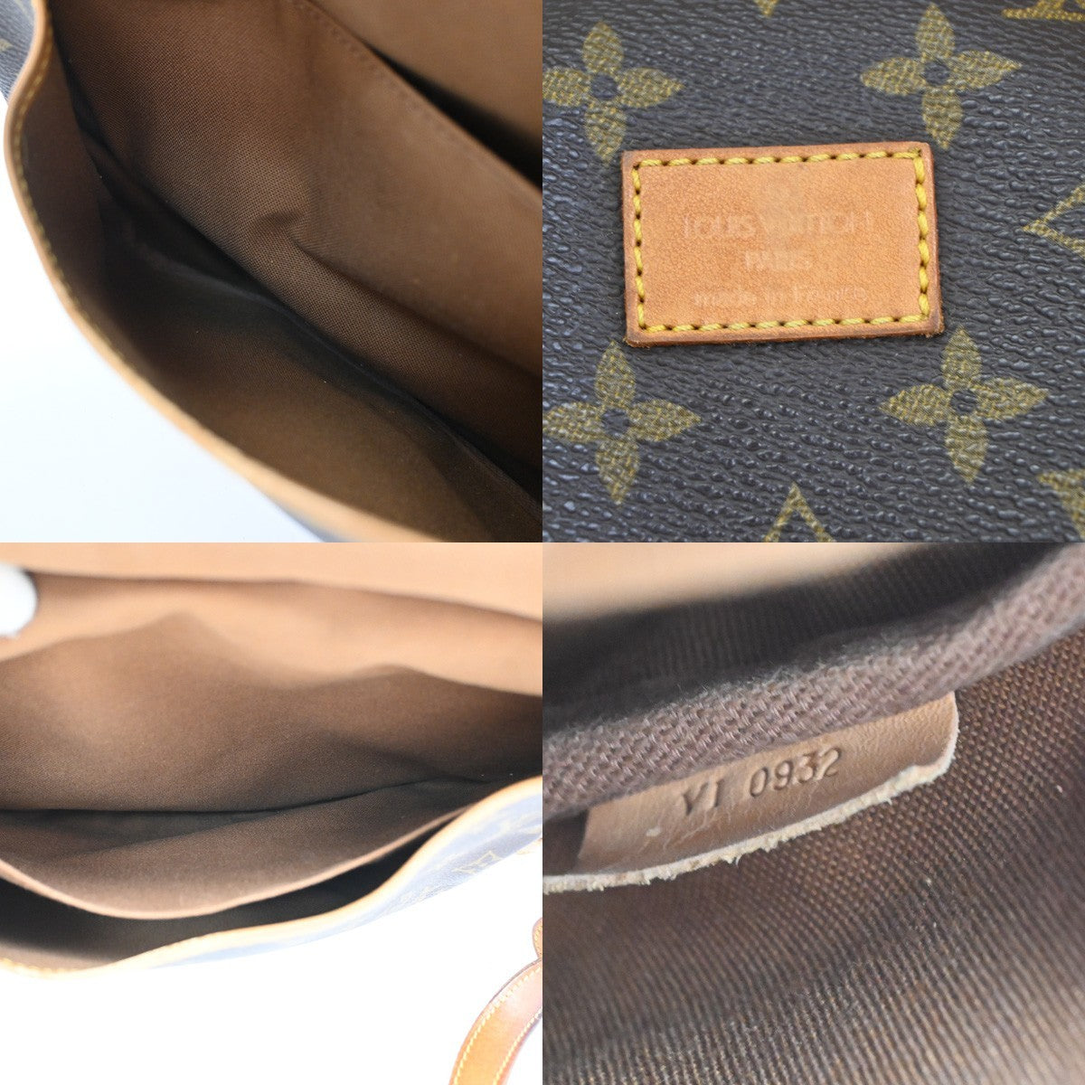 LOUIS VUITTON Logo Saumur 30 Shoulder Bag Monogram Leather BN M42256 30CA903